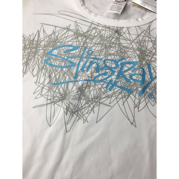 NWT Stingray Graphic Girls Sz 16 Short Sleeves Chlorine Resistant T-Shirt - Picture 6 of 11